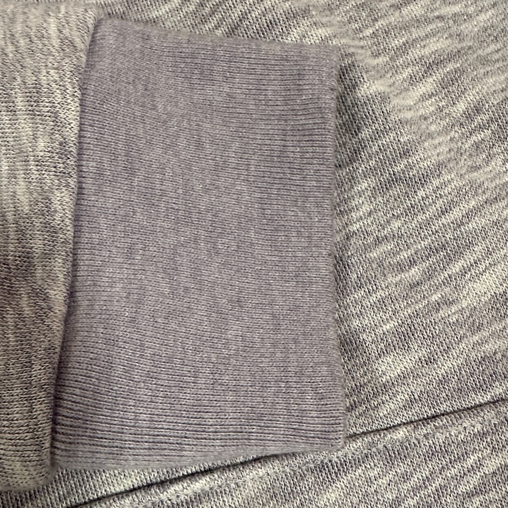 PINK Victoria's Secret Women’s Zip-Up Sweater - Light Gray and Purple EUC - Picture 6 of 9